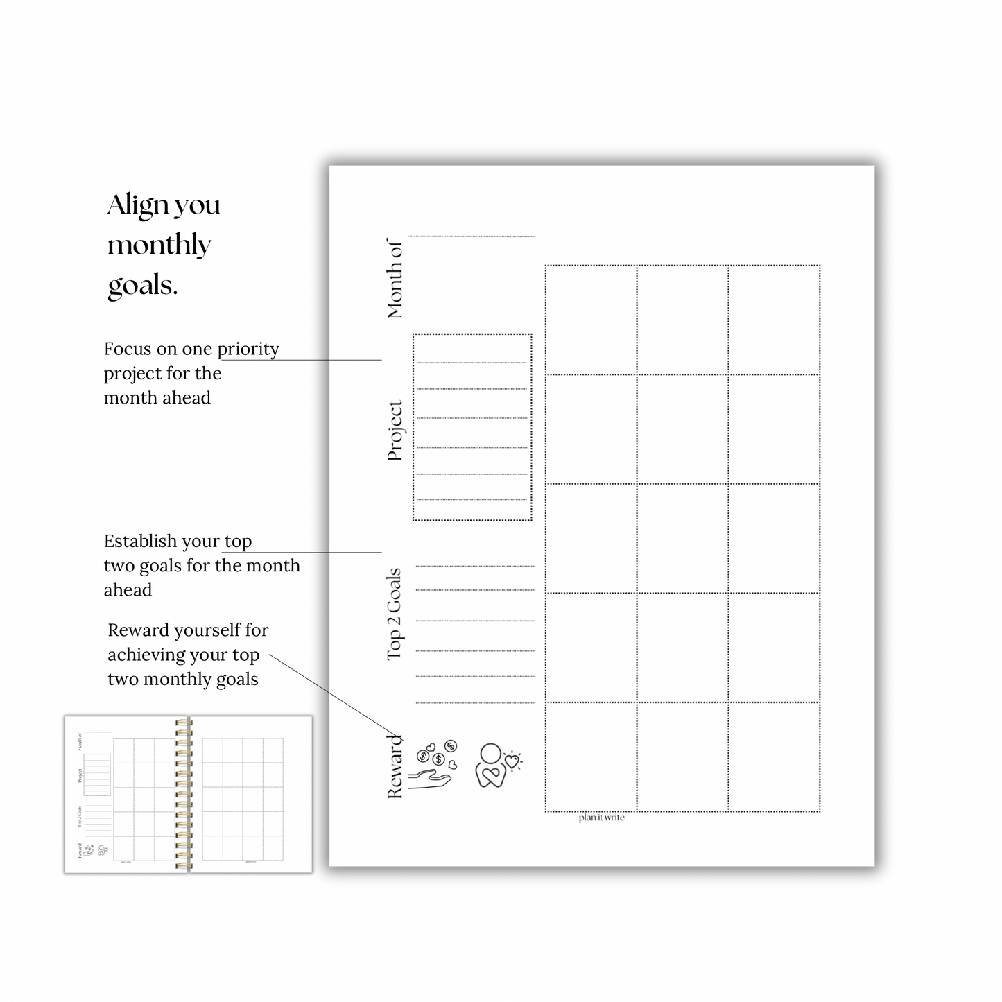 TWO TASKS TODAY PLANNER | FERN GREEN