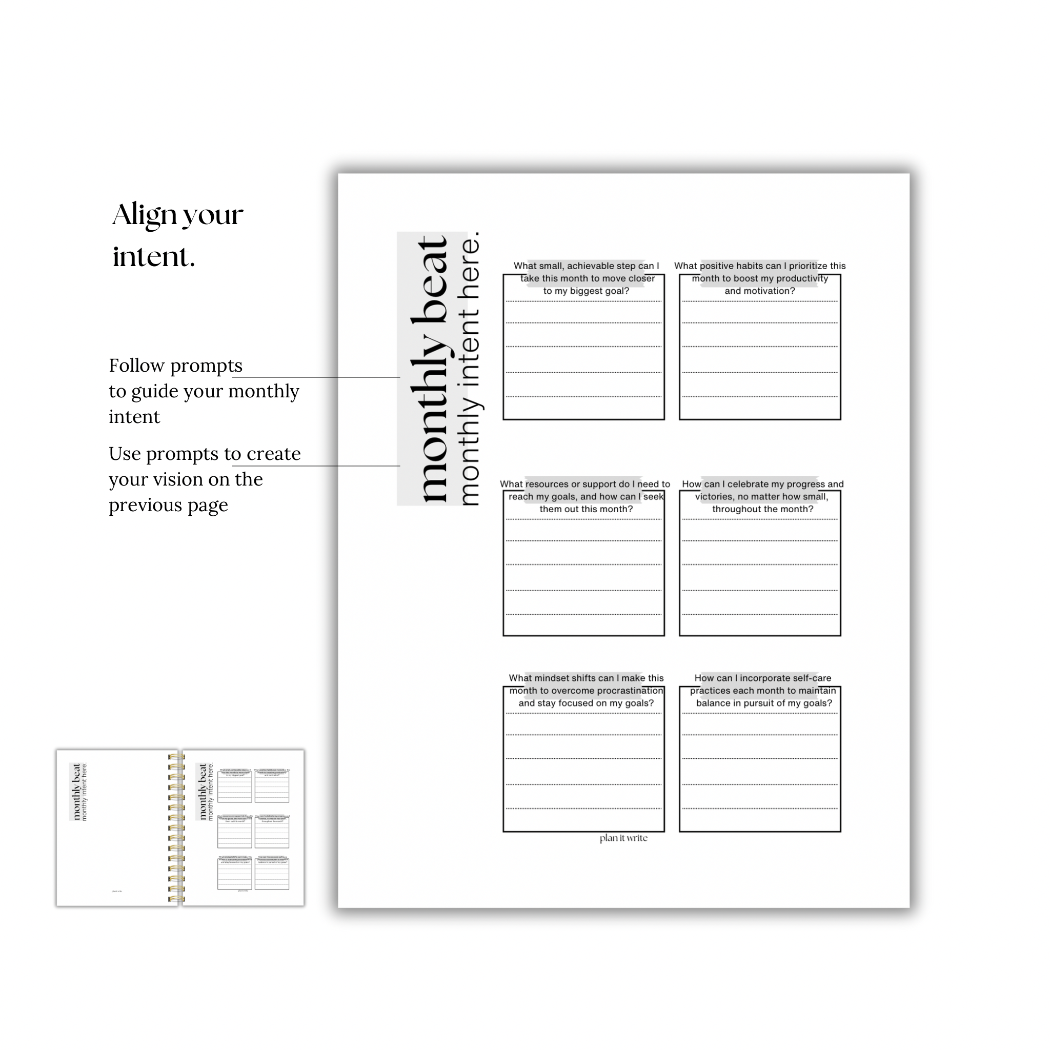 DISC BOUND | TWO TASKS TODAY PLANNER | FERN GREEN