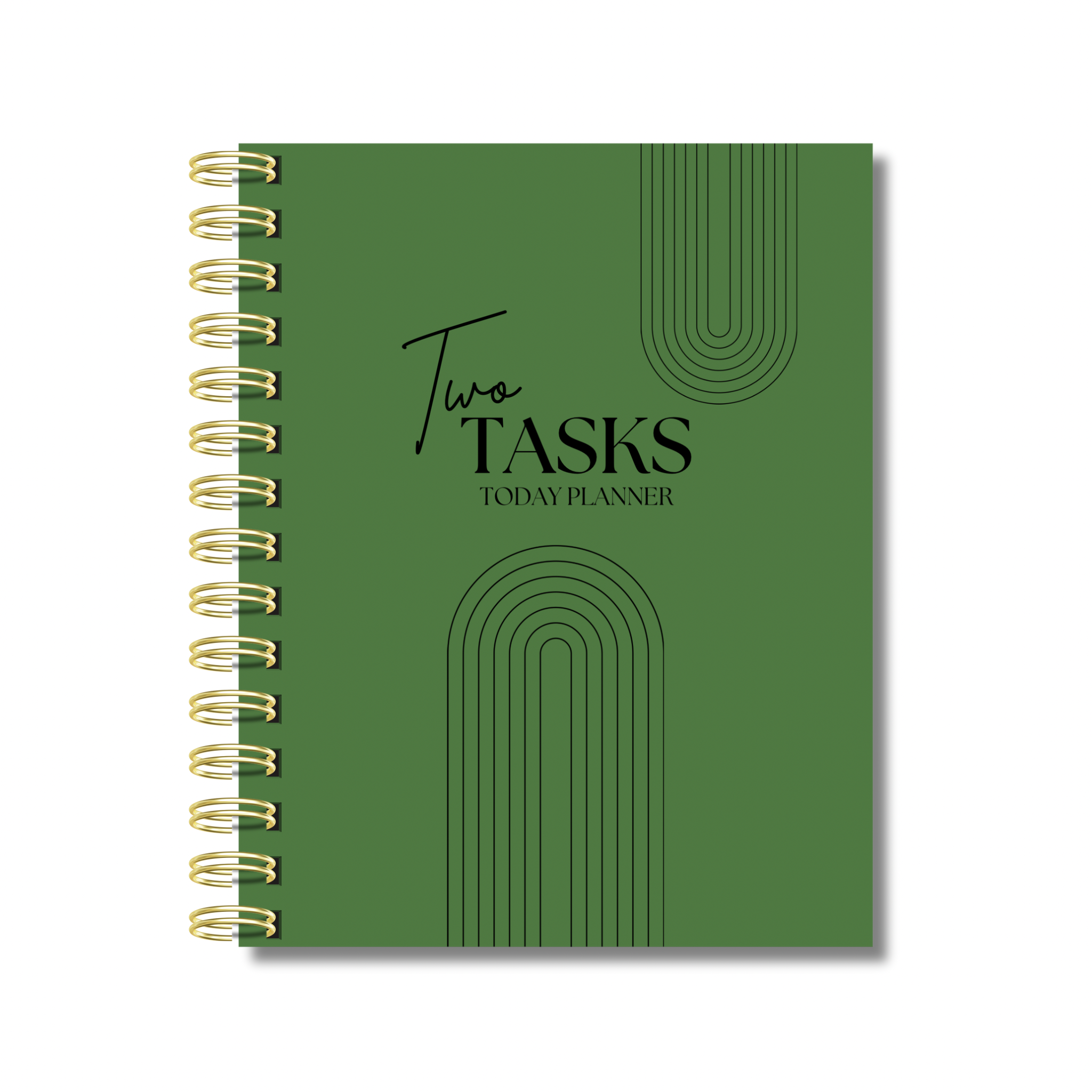 DISC BOUND | TWO TASKS TODAY PLANNER | FERN GREEN