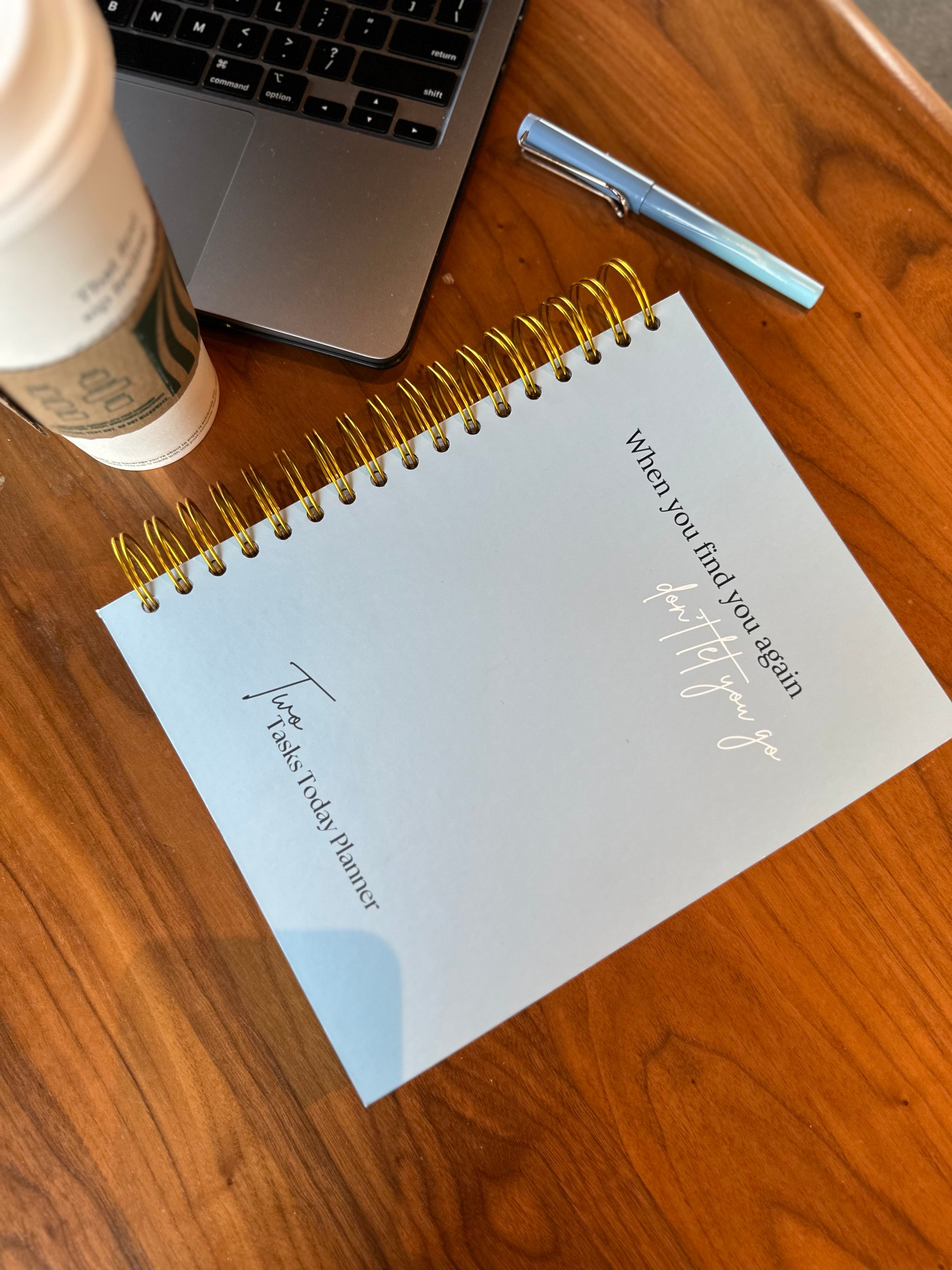 DISC BOUND | TWO TASKS TODAY PLANNER | WINTER SKY