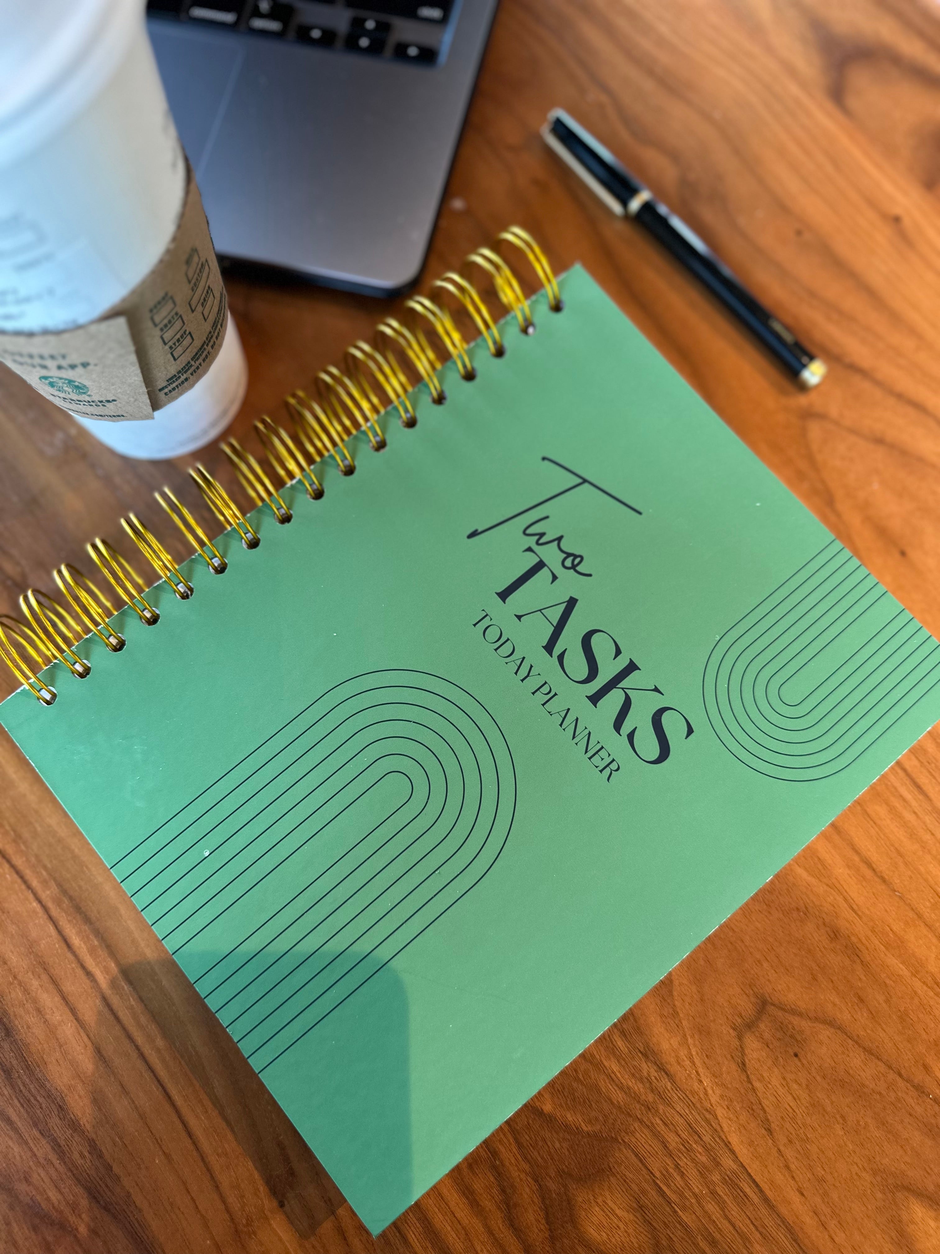 DISC BOUND | TWO TASKS TODAY PLANNER | FERN GREEN